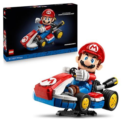 25% DESCUENTO LEGO Mario Kart: Mario y Kart Estándar Maqueta de Coche para Adultos con Figura Articulada Set Nintendo para Aficionados al Videojuego Regalo Gamer 72037