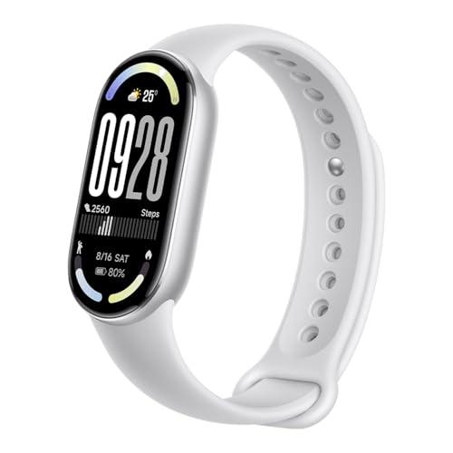 39% DESCUENTO XIAOMI Smartband 10,Pulsera de Actividad,Reloj Inteligente,Pantalla AMOLED de 44mm,Carga rápida,150+ Modos Deportivos,Monitorización de Salud y sueño,HyperOS 2.0,Impermeable 5ATM,Brújula,Plata
