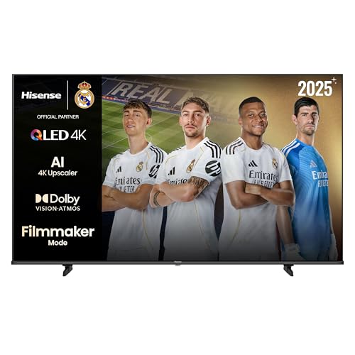 Hisense 43E7Q   QLED Smart TV 43 Pulgadas, Dolby Vision, Dolby Atmos, Modo Juego Plus, 60Hz VRR 120 fps, Modo Deportes, Monvimiento Suave IA, Bluetooth y HDMI 2.1, Control por Voz Alexa