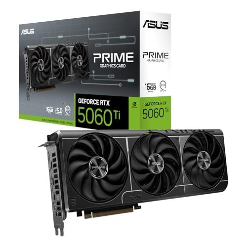 21% DESCUENTO ASUS Prime GeForce RTX 5060 Ti 8GB GDDR7 OC Edition   Tarjeta Gráfica, preparada para SFF (PCIe 5.0, 16GB GDDR7, HDMI/DP 2.1, 2.5 Ranuras, Ventiladores Axial Tech, Dual BIOS)