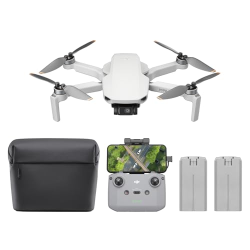 30% DESCUENTO Pack DJI Mini 4K con cámara, dron con cámara 4K UHD, menos de 249 g, estabilización en 3 ejes, transmisión de vídeo a 10 km, regreso automático, 2 baterías para un tiempo máx. de vuelo de 62 min