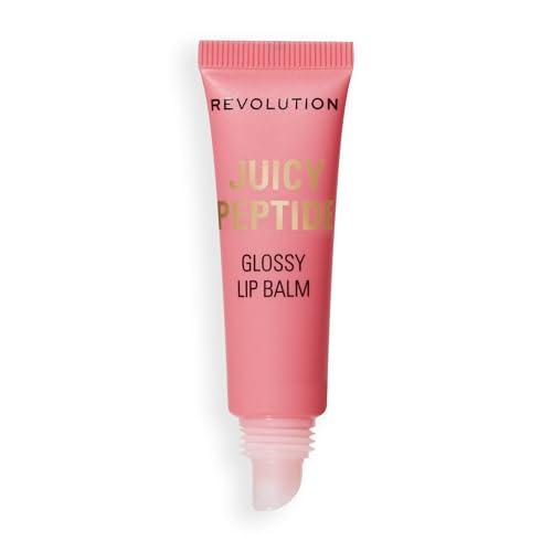 33% DESCUENTO Revolution Juicy Peptide Lip Balm, Bálsamo Labial Hidratante con Péptidos, Escualano y Vitamina E, Vegano y Libre de Crueldad, 8ml, Shimmer Mai Tai Pink