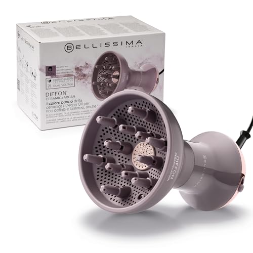 24% DESCUENTO Bellissima Imetec Diffon Ceramic & Argan: Difusor para Cabello Rizado con Aceite de Argán para Rizos Definidos, Brillantes e Hidratados – Acción Anti Frizz, Secado Suave, Doble Voltaje