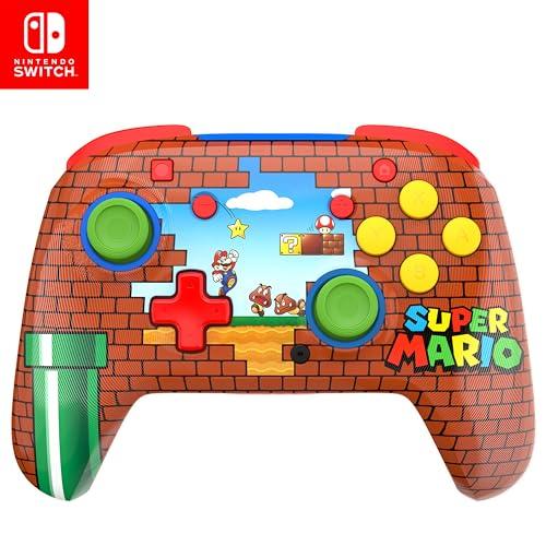 50% DESCUENTO Turtle Beach Rematch Mario Bricks Mando de juego inalámbrico para Nintendo Switch, también funciona con Nintendo Switch 2 (El botón C no está en este controlador)