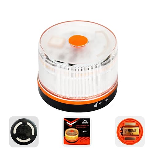 26% DESCUENTO HIBRON EXTRASTAR Luz Emergencia Baliza V16 Homologada DGT con Geolocalización, Baliza Coche Conectada DGT 3.0, Datos Incluidos hasta 12/2038