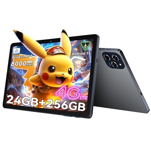 BESTTAB W90 11 Pulgadas Tablet Android 15 Gemini Ai, 24GB RAM+ 256GB ROM(2TB TF) Octa Core T615, Widevine L1, TÜV, 1920 * 1200 FHD, 4G LTE/ 5G WiFi, 8000 mAh, Cámara 16MP+8MP, GPS, Tablet Gaming