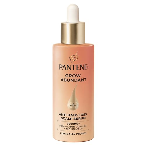 36% DESCUENTO Pantene Grow Abundant Sérum Anticaída para el Cuero Cabelludo 60ml para un Cabello Más Grueso,Más Largo y Más Denso en 8 Semanas. Tratamiento Anticaída Cabello Mujer.Con 3000mg de ComplejoPro Vitamina