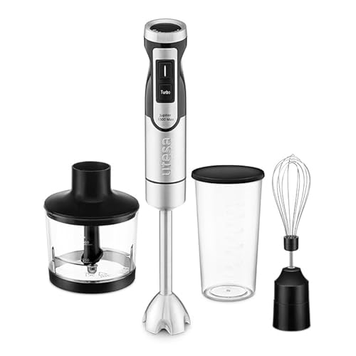 40% DESCUENTO Ufesa Jupiter Max Batidora de Mano 1500W, Control de Velocidad Variable, Pantalla LCD, Función Turbo, 4 Cuchillas de Alta Eficiencia, Picadora 500 ml, Batidor Emulsionador y Vaso Medidor 600 ml