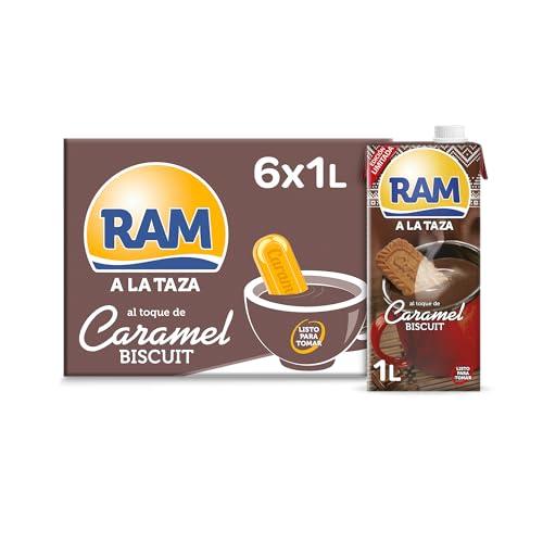57% DESCUENTO RAM Chocolate a la taza al toque de CARAMEL BISCUIT   Caja 6x1L