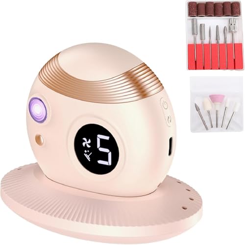 Bestauty Cortaúñas eléctrico con 11 cabezales de limado + luz de secado de uñas + protección anti pellizcos, adecuado para bebés, niños, adultos y personas mayores (Rosa)