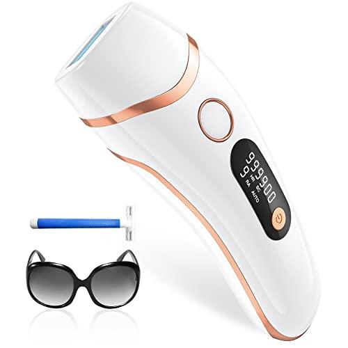 Haarlosy Depiladora Luz Pulsada, Depiladora Láser Definitive 999,999 Flashes, 2 Modos 9 Niveles Energía IPL Depilación para Axilas, Cuerpos, Hombres, Mujeres, Salón en Casa, LCN1208
