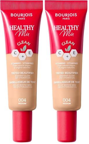 55% DESCUENTO Bourjois Healthy Mix Tinted Beautifier   Crema facial con color tono 004, 30ml (Paquete de 2)