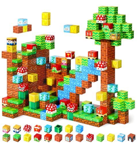 35% DESCUENTO LUVTOY Cubos Magneticos   Bloques Magneticos Construccion Niños   108 Piezas Magneticas Niños   Juguetes Regalo Niño 3 4 5 6 7 8 9 10 Años
