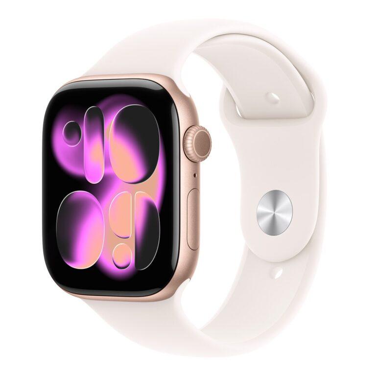 Apple Watch Series 11 GPS 46mm Aluminio oro rosa con Correa Deportiva Rosa Rubor (M/L) (Reacondicionado Grado A) · Apple · El Corte Inglés
