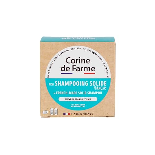 32% DESCUENTO Corine de Farme   Champú Sólido Cabello Graso con Arcilla Verde Purificante   Fórmula Eco Diseñada y Vegana   Sin Sulfatos Ni Parabenos   Cosmético Natural   75 gr