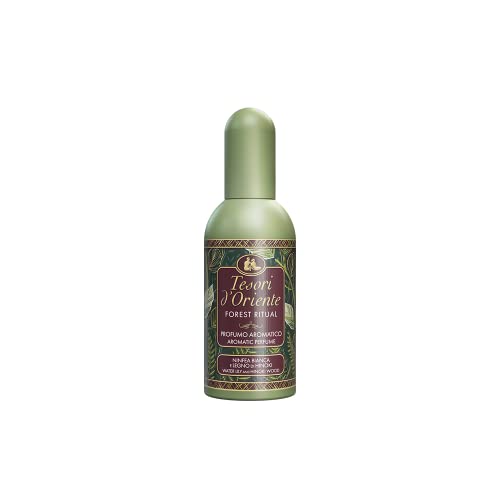 Tesori d’Oriente   Perfume aromático Forest Therapy, con fragancia fresca y floral, notas de jengibre, rosa, nenúfar blanco, ámbar y almizcle, 100 ml