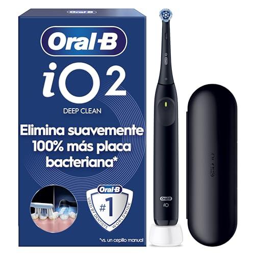 39% DESCUENTO Oral B iO 2 Cepillo de Dientes Eléctrico Negro Noche, 1 Cabezal, 1 Estuche De Viaje, 3 Modos De Cepillado, Sensor De Presión y Temporizador, Diseñado por Braun