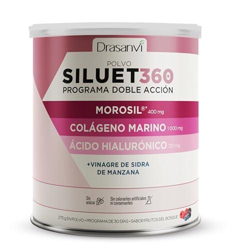 24% DESCUENTO SILUET 360 | Perder peso | Colageno Hidrolizado Puro | MOROSIL | Acido Hialuronico | Vinagre de manzana | Quemagrasas potente para adelgazar | Piel Saludable | 30 días | Drasanvi