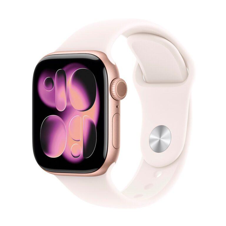 Apple Watch Series 11 GPS 42mm Aluminio oro rosa con Correa Deportiva Rosa Rubor (S/M) (Reacondicionado Grado A) · Apple · El Corte Inglés