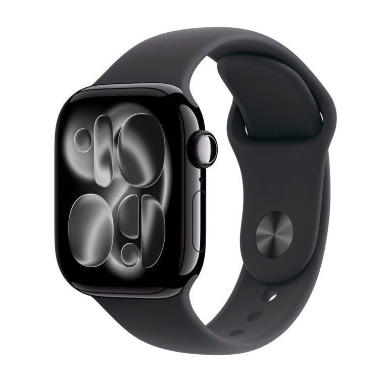 Apple Watch Series 11 GPS 42mm Aluminio negro azabache con Correa Deportiva Negro (M/L) (Reacondicionado Grado A) · Apple · El Corte Inglés