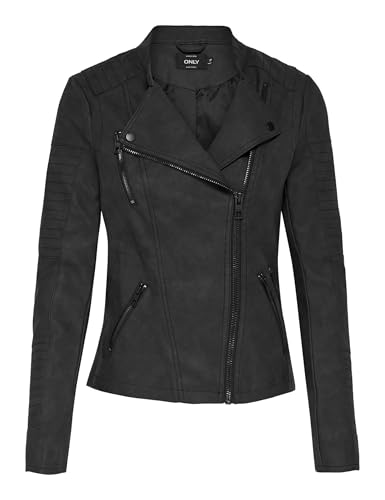 ONLY Leather Look Biker Jacket ONLAVA Leather Look Biker Jacket… — 23,30 € -53%