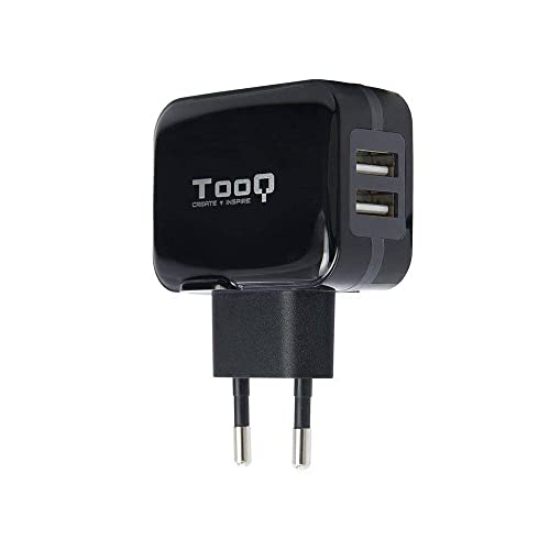 65% DESCUENTO TooQ TQWC 1S02 Cargador de Pared con 2 x USB (5V 3.4… — 2,95 € -65%