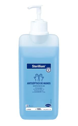24% DESCUENTO Sterillium, Hidroalcohólico, Desinfectante de Manos, Antiséptico, Amplio Espectro de Acción, Aporta Hidratación, Protección y Suavidad, Color Azul (500 ml)