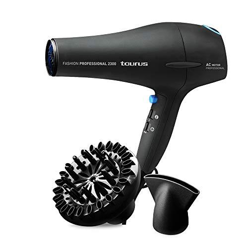 34% DESCUENTO Taurus Fashion Professional 2300, Secador de 2200 W, motor AC profesional, 2 potencias, 3 temperaturas