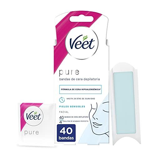 Veet Pure Bandas de Cera Fría Depilatoria para Depilación Facial… — 4,23 € -39%