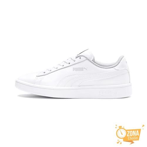 PUMA Smash V2 L Jr, Zapatillas, Unisex niños, Blanco (Puma… — 20,71 € -62%