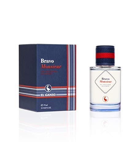 El Ganso Bravo Monsieur 75 ml Eau de Toilette for Men, Woody Aromatic Fragrance, with Spray