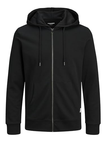 JACK & JONES Jjebasic Sweat Zip Hood PS Chaqueta Deportiva, Negro… — 29,99 € -50%
