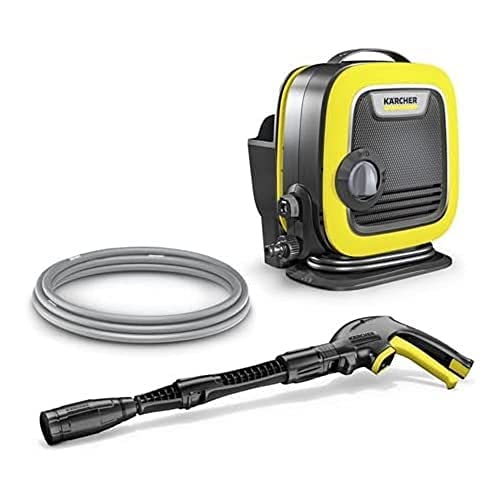 46% DESCUENTO Kärcher Hidrolimpiadora K Mini, presión: máx. 110 bar, caudal: 360 l/h, rendimiento de superficie: 20 m²/h, filtro de agua, peso: 3,9 kg, pistola y tubo de alta presión, lanza Vario Power Jet