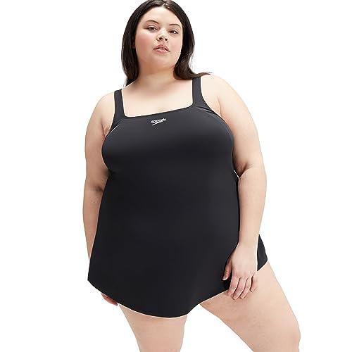 Speedo Swim Dress (Plus Size) Bañador Mujer, Negro, 50 — 18,68 €