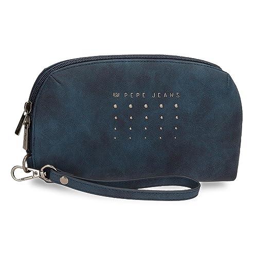 51% DESCUENTO Pepe Jeans Holly Bolso de Mano Azul 20x11x4 cms Piel… — 17,44 € -51%