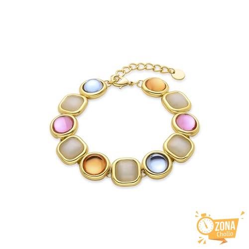 LUXENTER Pulsera acabada en Oro 18K. Multicolor. Pulseras de… — 21,90 € -45%