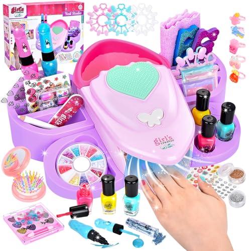 Herenear Set Manicura Niñas, Esmalte de Uñas Secador de Uñas… — 18,01 € -39%