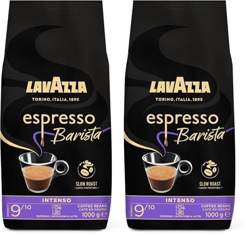 50% DESCUENTO Lavazza, Espresso Barista Intenso, Café en Grano Natural Tostado, Ideal para Máquina de Café Espresso o Superautomática, con Notas Aromáticas de Cacao y Madera, Intensidad 9/10, Tueste Medio, 1 kg