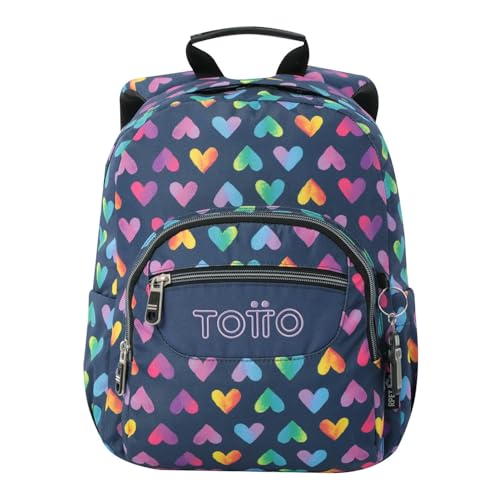 30% DESCUENTO TOTTO Mochila Escolar, Modelo Tempera, Capacidad 12 L, 3 Bolsillos, Bolsillo Tablet 10″, Bolsillo Botella, Espaldar Ergonómico con Flujo de Aire, Cómodas Correas en S, Estampado Latty