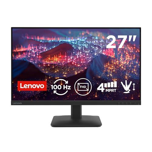 42% DESCUENTO Lenovo L27 4e   Monitor FHD 27″ (IPS, HDMI 1.4   VGA, 16:9, Tasa de Refresco 100 Hz, Tiempo de Respuesta 4ms, 99% sRGB, Montaje VESA 100 mm, Soporte Inclinable) Negro