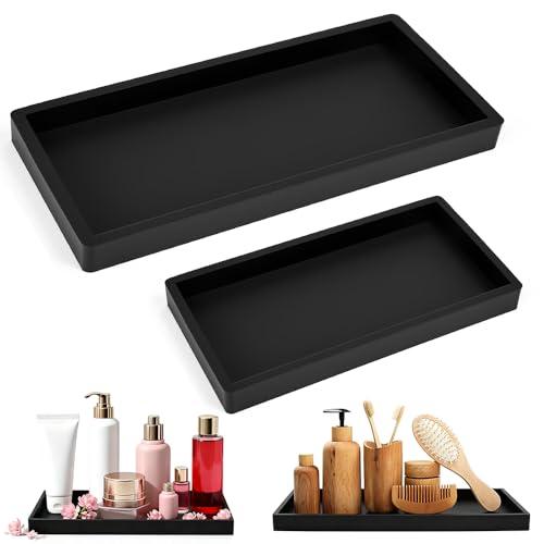 Vijixka Bandeja de Baño de 2 Piezas, Bandeja Decorativa de Silicona… — 2,99 €