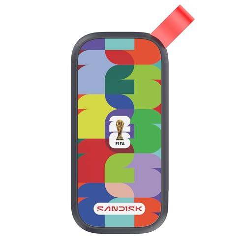 40% DESCUENTO SANDISK Portable SSD edición FIFA World Cup 2026 de 1 TB (velocidades de Lectura rápidas de hasta 800 MB/s, aplicación SANDISK Memory Zone)