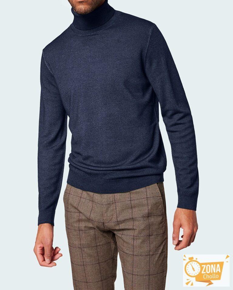 Jersey Cuello Vuelto 100% Merino Extra Suave de hombre — 35,00€ € -71%