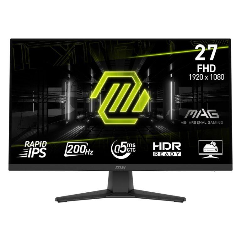 Monitor PC Gaming 68,58 cm (27″) MSI MAG 272F, 200 Hz, Rapid IPS… — 98,34 € -45%