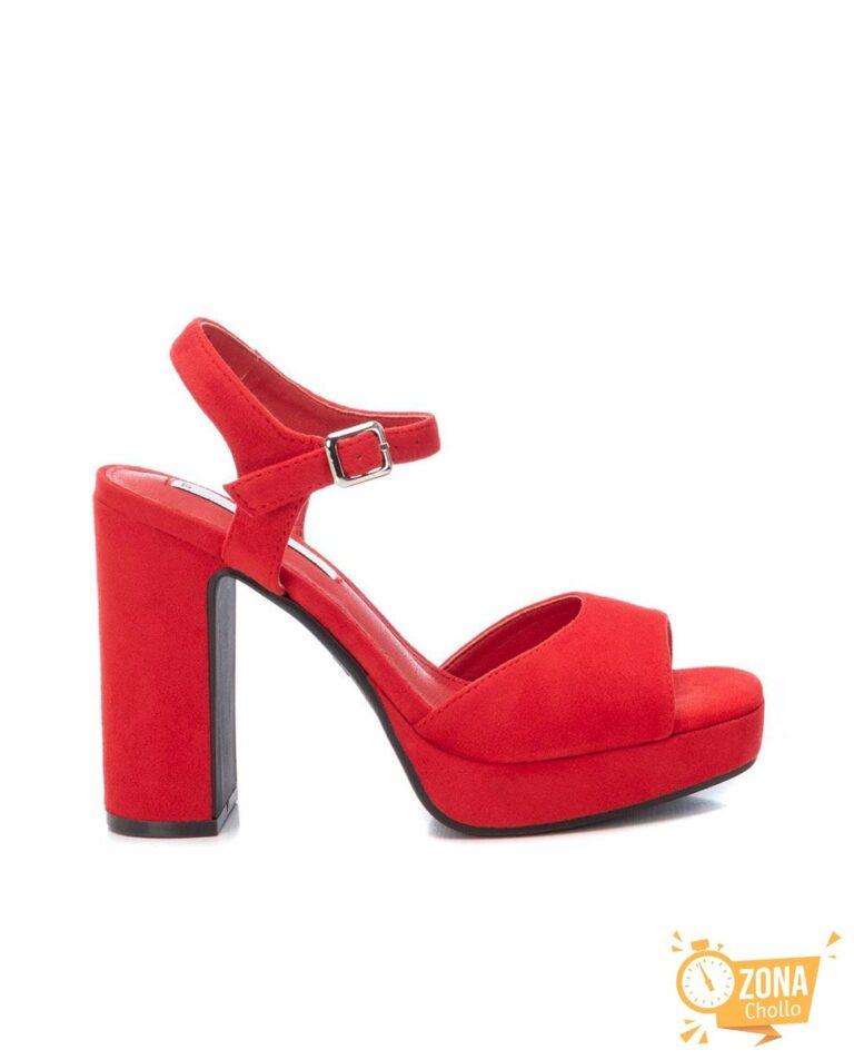 Sandalias tacón antelina — 11,00€ € -82%