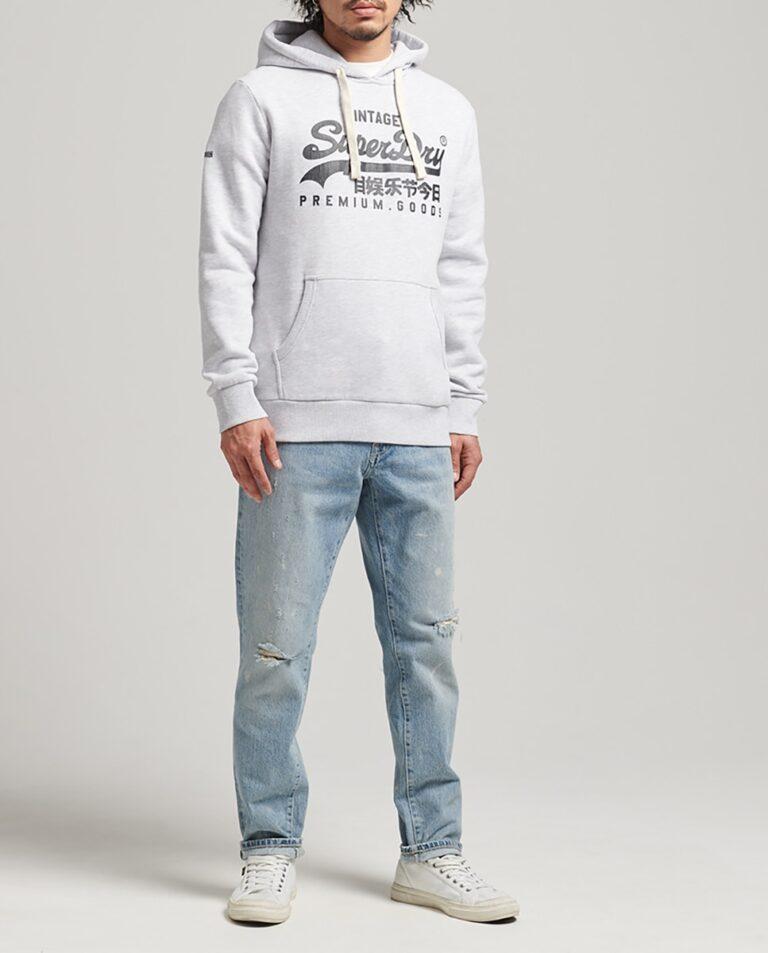 Sudadera de hombre con capucha y logotipo Vintage Logo Heritage — 15,00€ € -81%