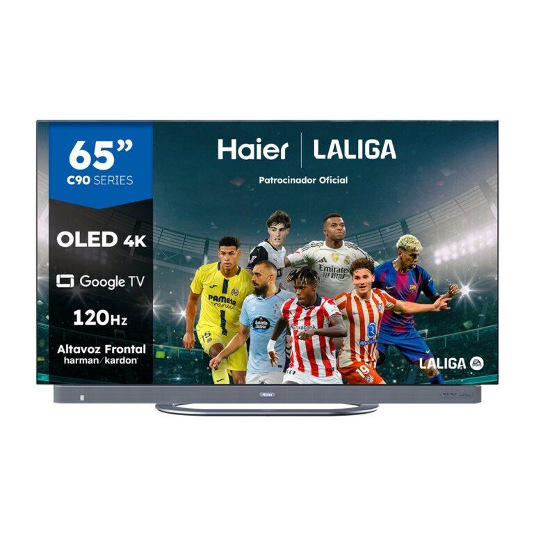 TV OLED 165cm (65″) Haier H65C900UX C90 Series, UHD 4K, Smart Google TV, Dolby Vision, Harman Kardon (Reacondicionado Grado A) · Haier · El Corte Inglés