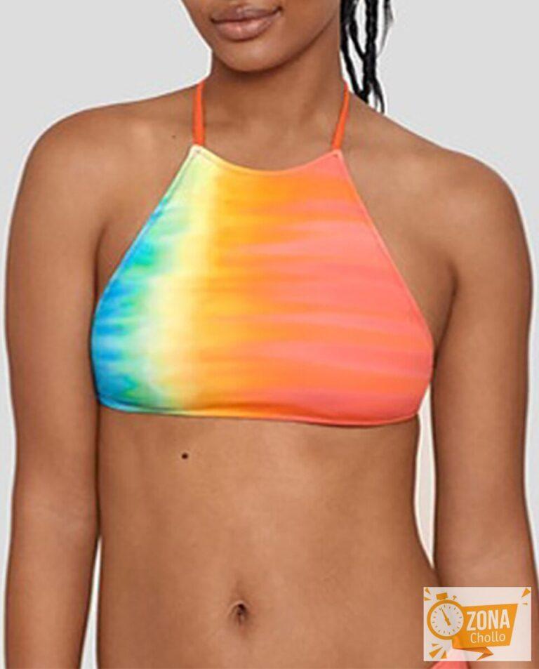 Top de mujer bikini liso tipo bralette logo polo — 21,00€ € -80%