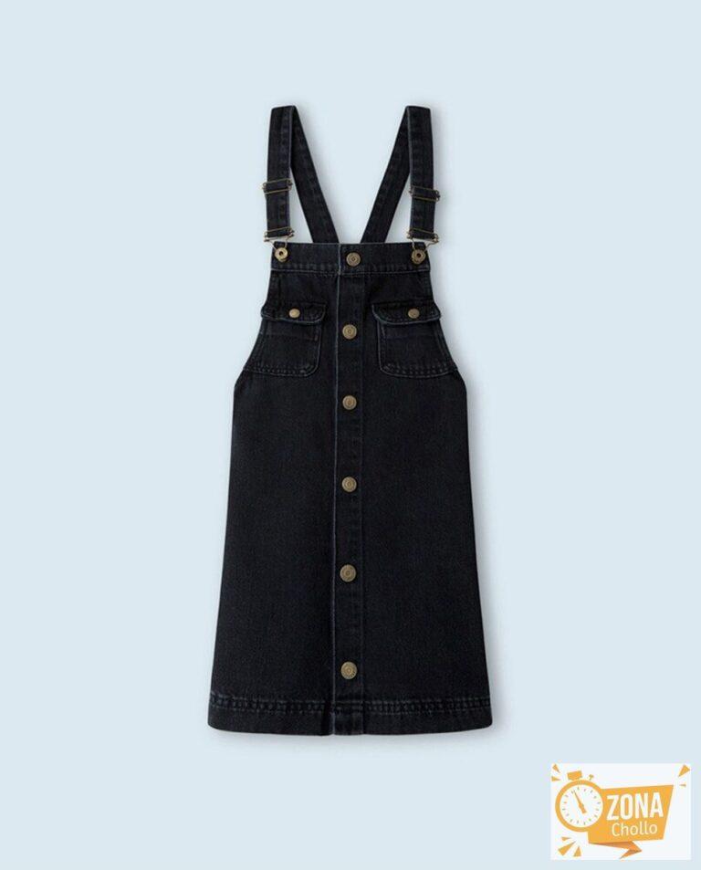 Vestido de niña denim negro lavado — 11,00€ € -82%