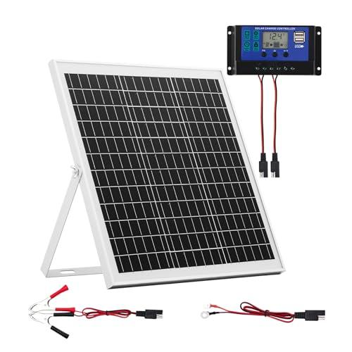¡Descubre el Kit Solar Monocristalino 12V 20W con Controlador MPPT y Soporte Ajustable a u